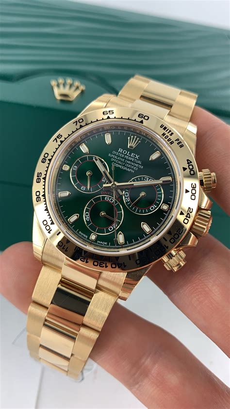 rolex daytona green dial 2021|new rolex daytona for sale.